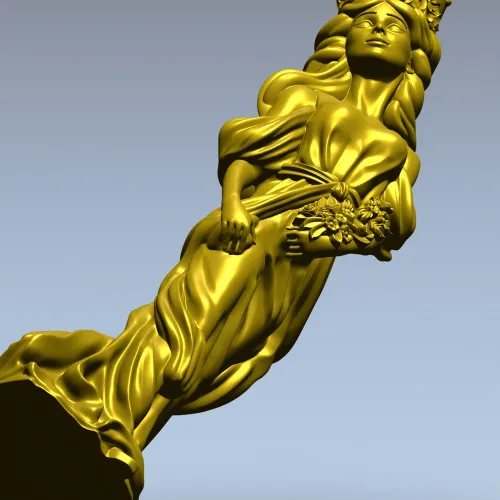 Флора в короне - 3D модель stl для ЧПУ