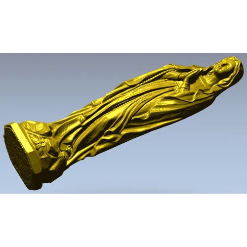 3D модель "Молящаяся дева" - STL для ЧПУ