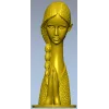 STL модель "Молящаяся девушка" - 3D модель stl для ЧПУ, скачать