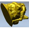 3D модель "Молитвенная дева на камне" - STL для ЧПУ