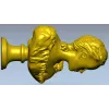 Бюст девушки на подставке - 3D модель STL для ЧПУ