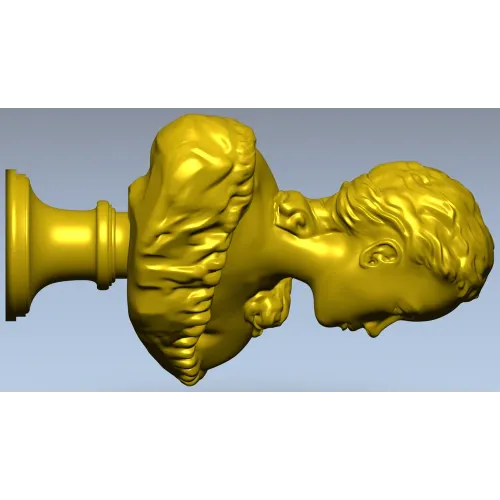 Бюст девушки на подставке - 3D модель STL для ЧПУ