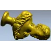 Бюст девушки на подставке - 3D модель STL для ЧПУ