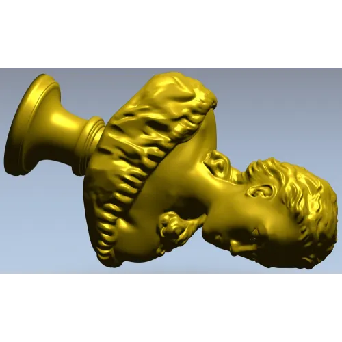 Бюст девушки на подставке - 3D модель STL для ЧПУ