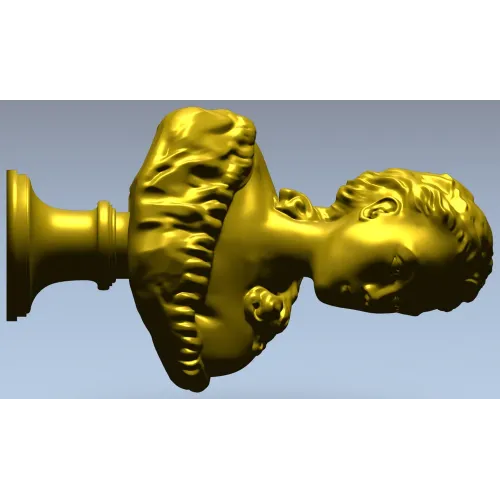 Бюст девушки на подставке - 3D модель STL для ЧПУ