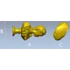 Бюст девушки на подставке - 3D модель STL для ЧПУ