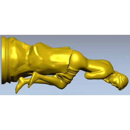 Нимфа на пьедестале - 3D модель STL для ЧПУ