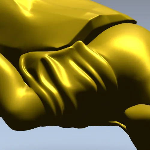 Нимфа на пьедестале - 3D модель STL для ЧПУ