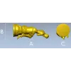 Нимфа на пьедестале - 3D модель STL для ЧПУ