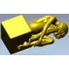 3D модель девушки у опоры - STL для ЧПУ