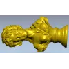 3D модель stl - Бюст девушки с листьями и стрелами для ЧПУ