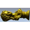 3D модель stl - Бюст девушки с листьями и стрелами для ЧПУ