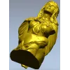 Detailed Female Bust STL Model for CNC Milling