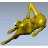 Расслабленная девушка - 3D модель STL для ЧПУ