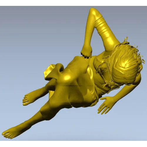 Расслабленная девушка - 3D модель STL для ЧПУ