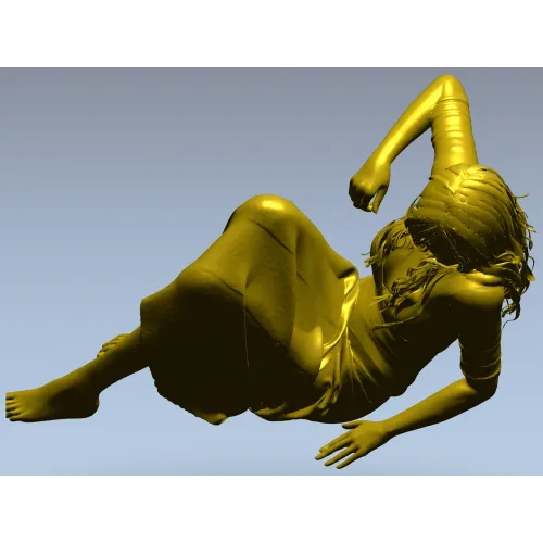 Расслабленная девушка - 3D модель STL для ЧПУ