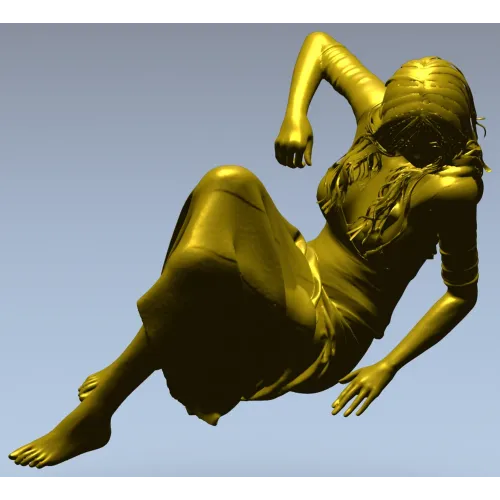 Расслабленная девушка - 3D модель STL для ЧПУ