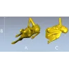 Расслабленная девушка - 3D модель STL для ЧПУ