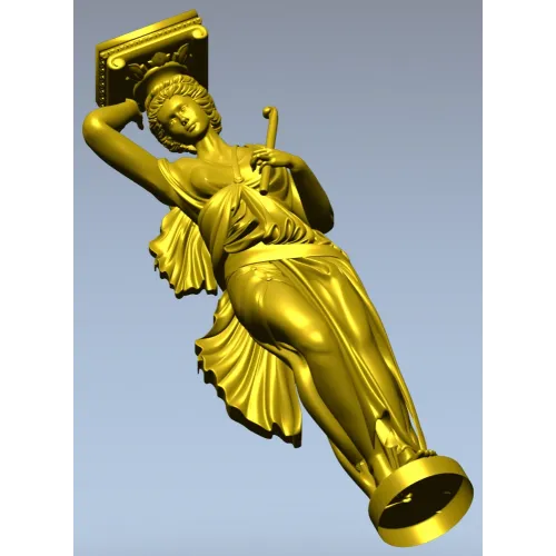 Кариатида-колонна - 3D модель STL для ЧПУ