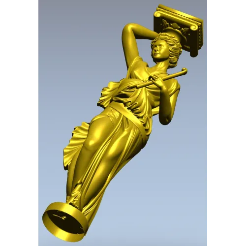 Кариатида-колонна - 3D модель STL для ЧПУ