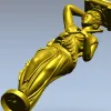 Кариатида-колонна - 3D модель STL для ЧПУ