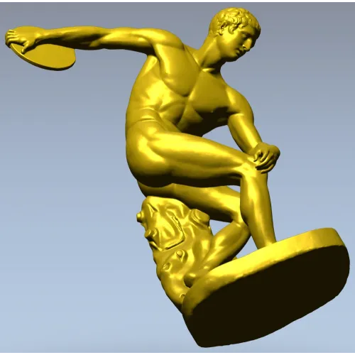 Дискобол - 3D модель для ЧПУ в формате STL