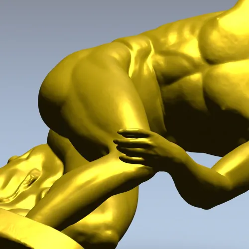 Дискобол - 3D модель для ЧПУ в формате STL