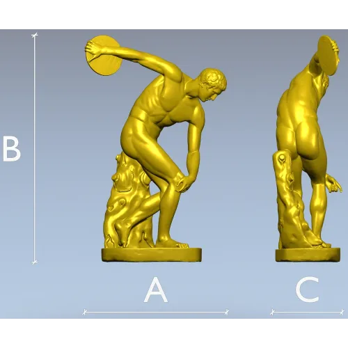Дискобол - 3D модель для ЧПУ в формате STL