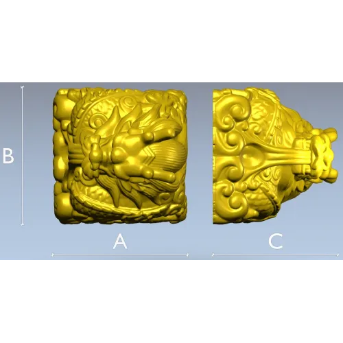Драконий куб - 3D модель STL для ЧПУ