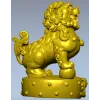 3D модель STL "Древний лев" для ЧПУ - детализированная фигура стража