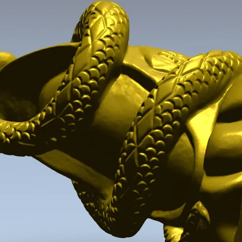Узел Змеи - 3D модель STL для ЧПУ