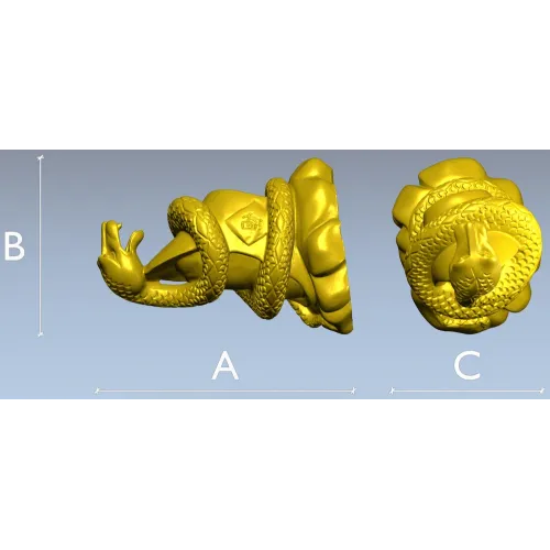 Узел Змеи - 3D модель STL для ЧПУ
