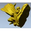 STL модель "Золотая рыбка" - 3D карп для ЧПУ