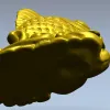 STL модель "Золотая рыбка" - 3D карп для ЧПУ