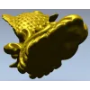 STL модель "Золотая рыбка" - 3D карп для ЧПУ
