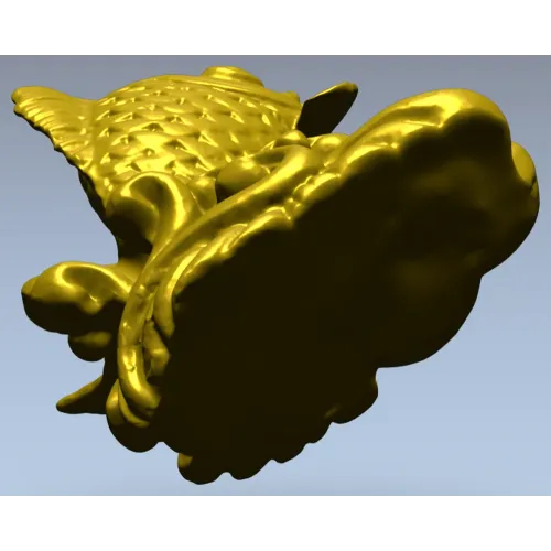 STL модель "Золотая рыбка" - 3D карп для ЧПУ
