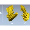 STL модель "Золотая рыбка" - 3D карп для ЧПУ