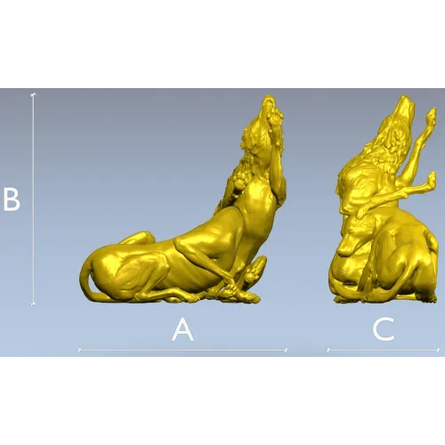3D модель STL - Играющиеся собаки для ЧПУ фрезера