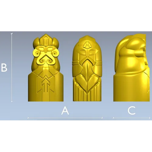 Рунический идол - 3D модель STL для фрезера