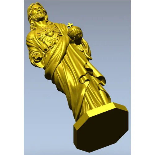 Jesus Statue 3D Model for CNC Milling in STL Format