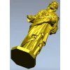 Jesus Statue 3D Model for CNC Milling in STL Format