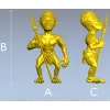 Племенной охотник с копьём - 3D модель STL для ЧПУ
