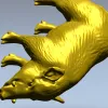 Детализированная STL модель кабана для ЧПУ