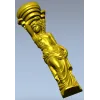 Кариатида - детализированная 3D модель в формате STL для ЧПУ