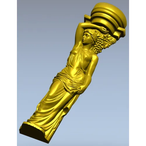 Кариатида - детализированная 3D модель в формате STL для ЧПУ