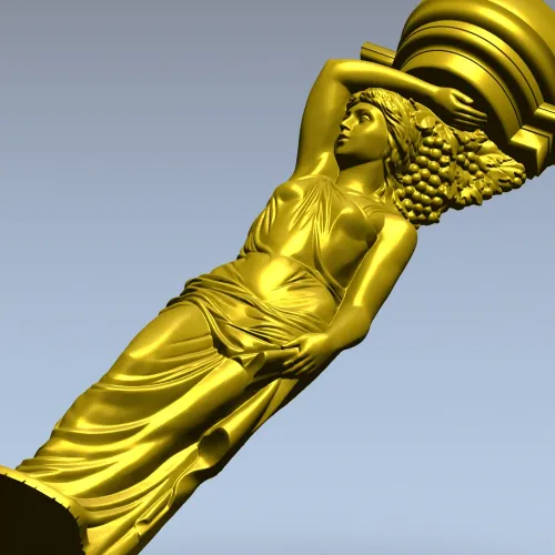 Кариатида - детализированная 3D модель в формате STL для ЧПУ