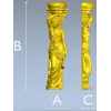 Кариатида - детализированная 3D модель в формате STL для ЧПУ