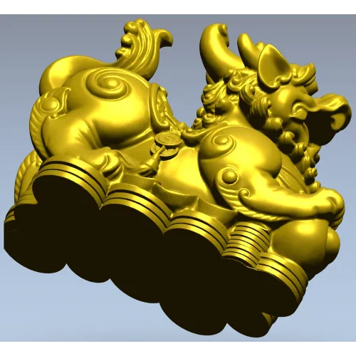 Пи Яо на монетах - 3D модель STL для ЧПУ