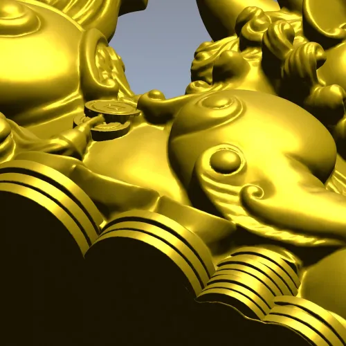 Пи Яо на монетах - 3D модель STL для ЧПУ