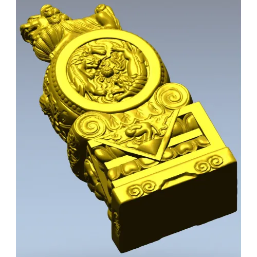 Китайский лев-хранитель - 3D модель STL для ЧПУ